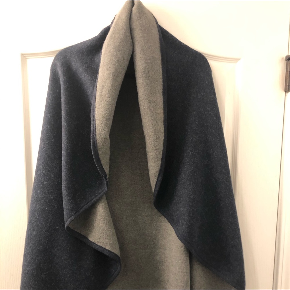 Reversible Wool Vest-Poncho- One Size Fits All
